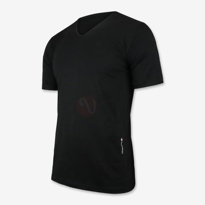 Espiro T-Shirt 100% Coton Noir / Col V S