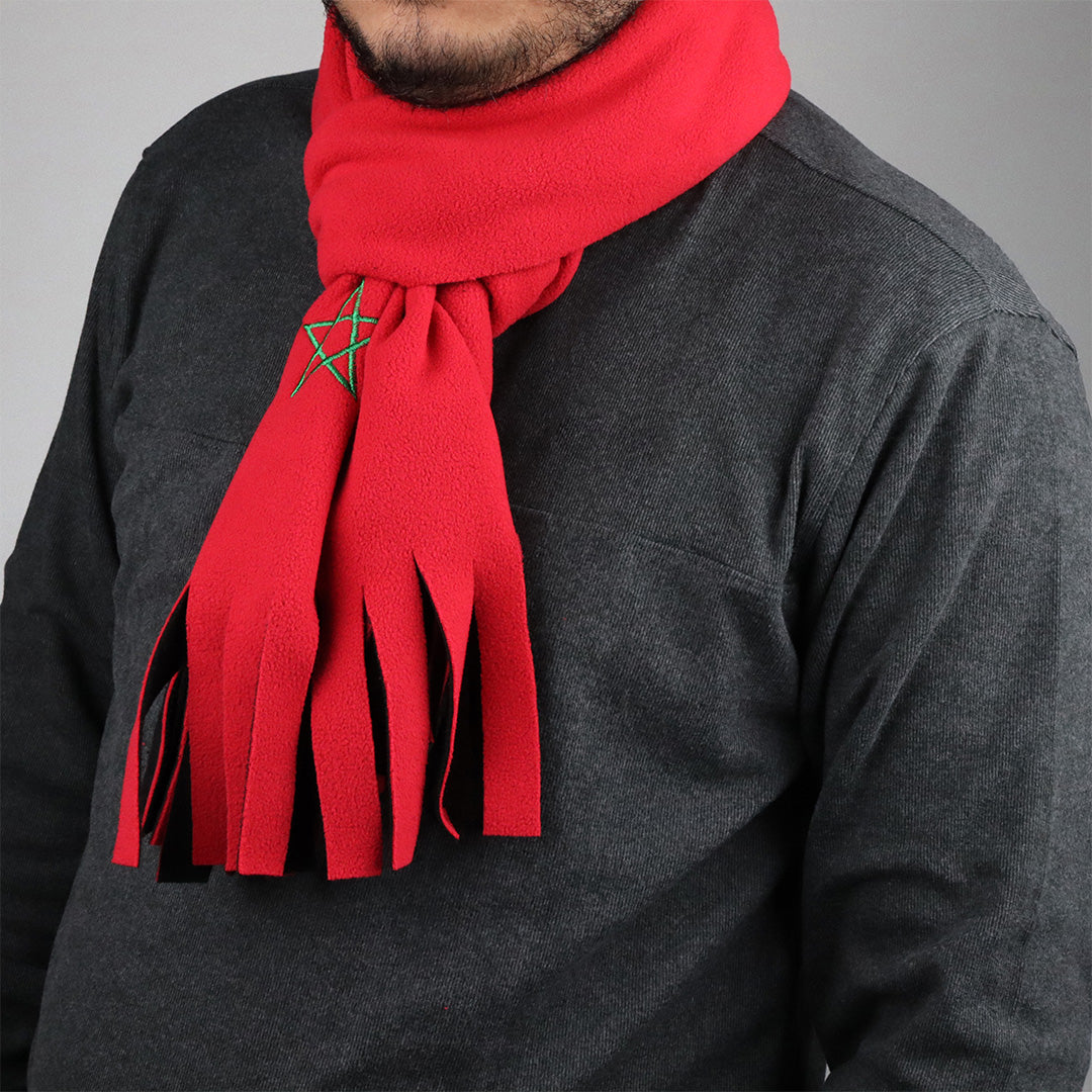 Écharpe en Coton Chaude & Confortable Supporter Maroc – Lions de l’Atlas Maroc 2025