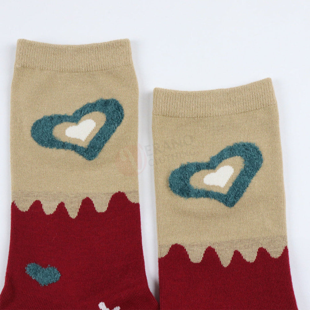 Gc Chaussettes Coton Motif Coeur Chaussette