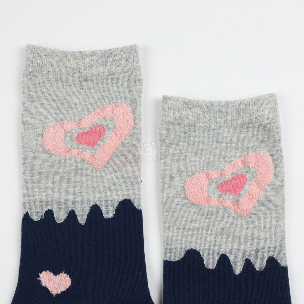 Gc Chaussettes Coton Motif Coeur Chaussette