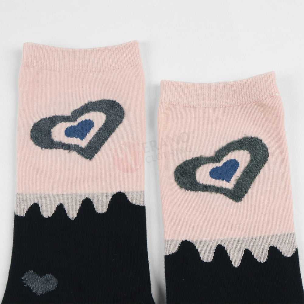 Gc Chaussettes Coton Motif Coeur Chaussette