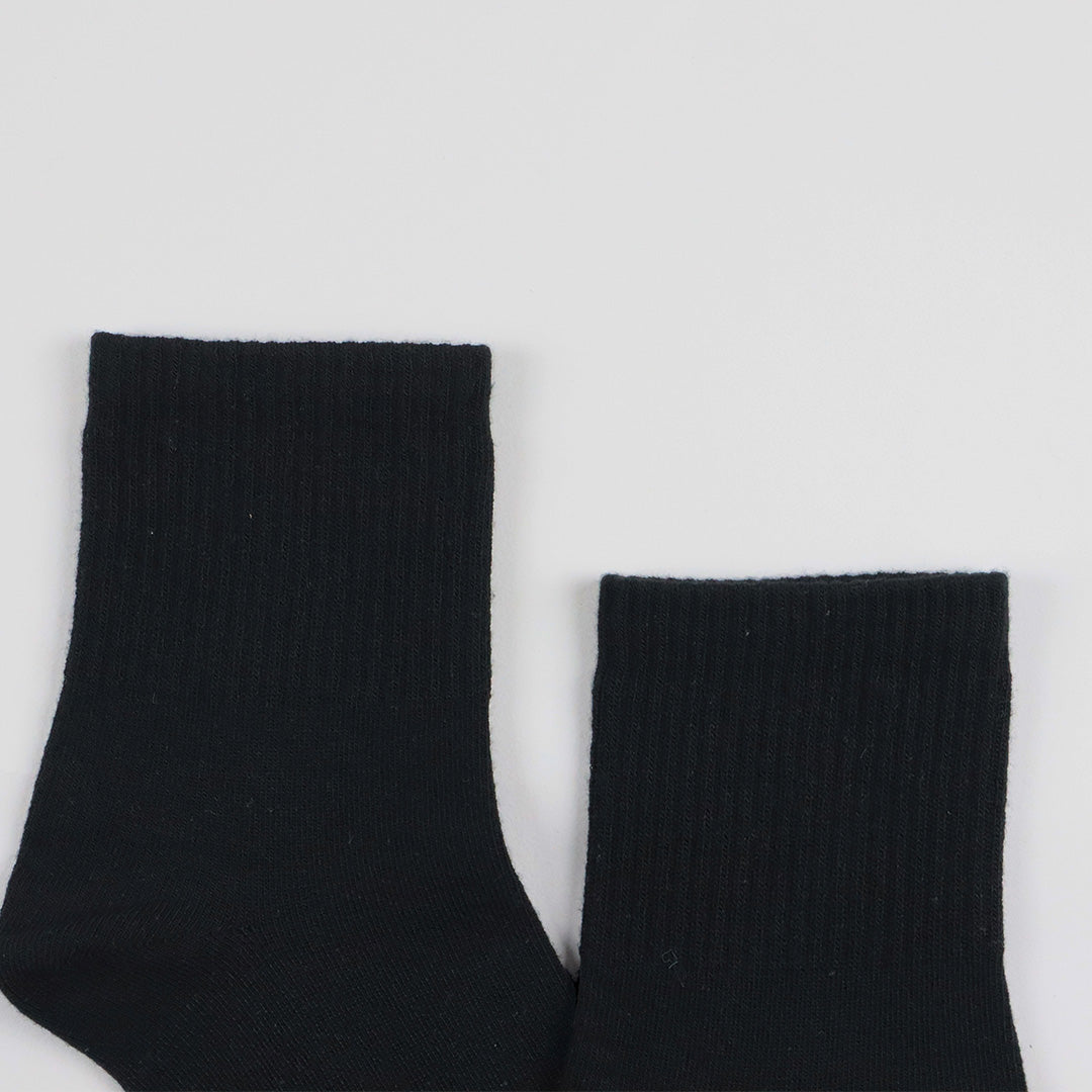 L K 12 paires de chaussettes de sport homme/femme de couleur unie Noir 35/38  230