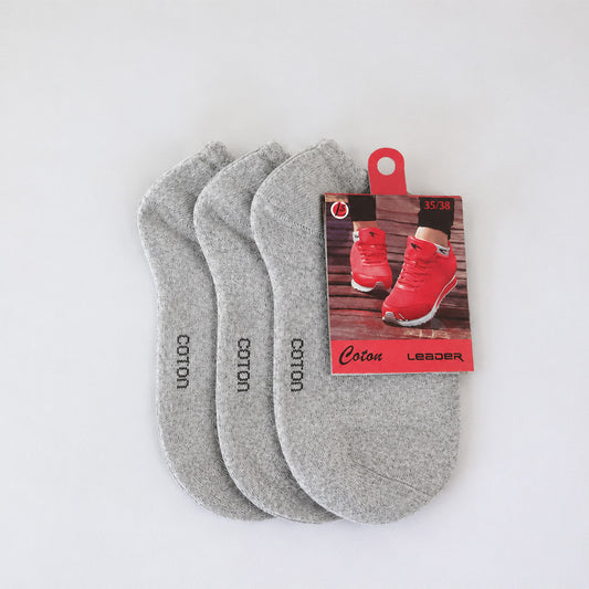 LEADER Chaussettes Court Sport Femme Coton