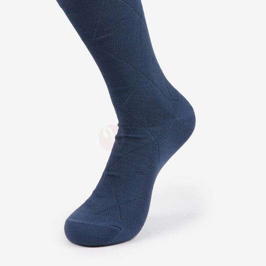LEADER Chaussettes Classique Argyle Bleu marine / 39 42 Chaussette