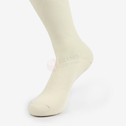 LEADER Chaussettes Classique Argyle Jaune clair / 39 42 Chaussette