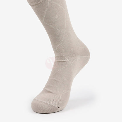 LEADER Chaussettes Classique Argyle Marron tabac / 39 42 Chaussette