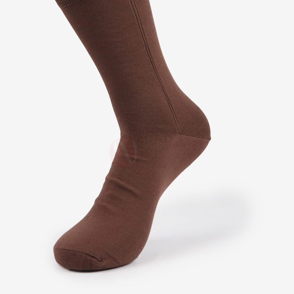 LEADER Chaussettes Classique Coton Marron / 39 42 Chaussette