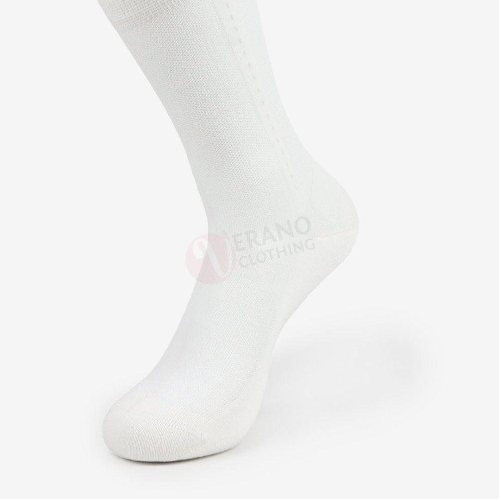 LEADER Chaussettes Classique Ligné Coton Blanc / 39 42 Chaussette