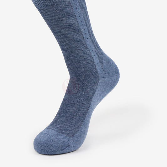 LEADER Chaussettes Classique Ligné Coton Bleu / 39 42 Chaussette