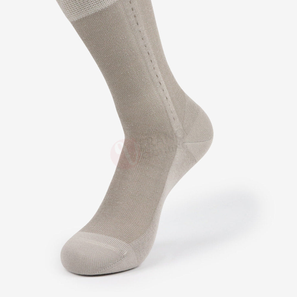 LEADER Chaussettes Classique Ligné Coton Marron tabac / 39 42 Chaussette