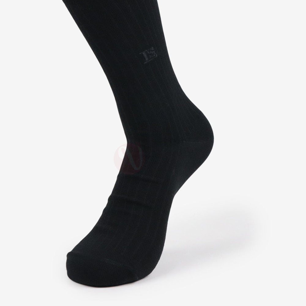 LEADER Chaussettes Classique Ligné Noir / 39 42 Chaussette