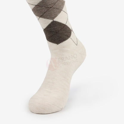 LEADER Chaussettes Jacquard Chaudes Beige / 39 43 Chaussette