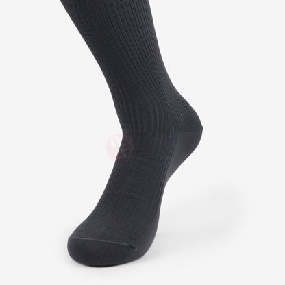 LEADER Chaussettes Médicale Ligné en Coton Gris foncé / 39 42 Chaussette