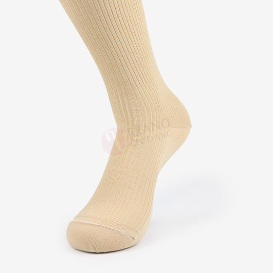 LEADER Chaussettes Médicale Ligné en Coton Jaune / 39 42 Chaussette
