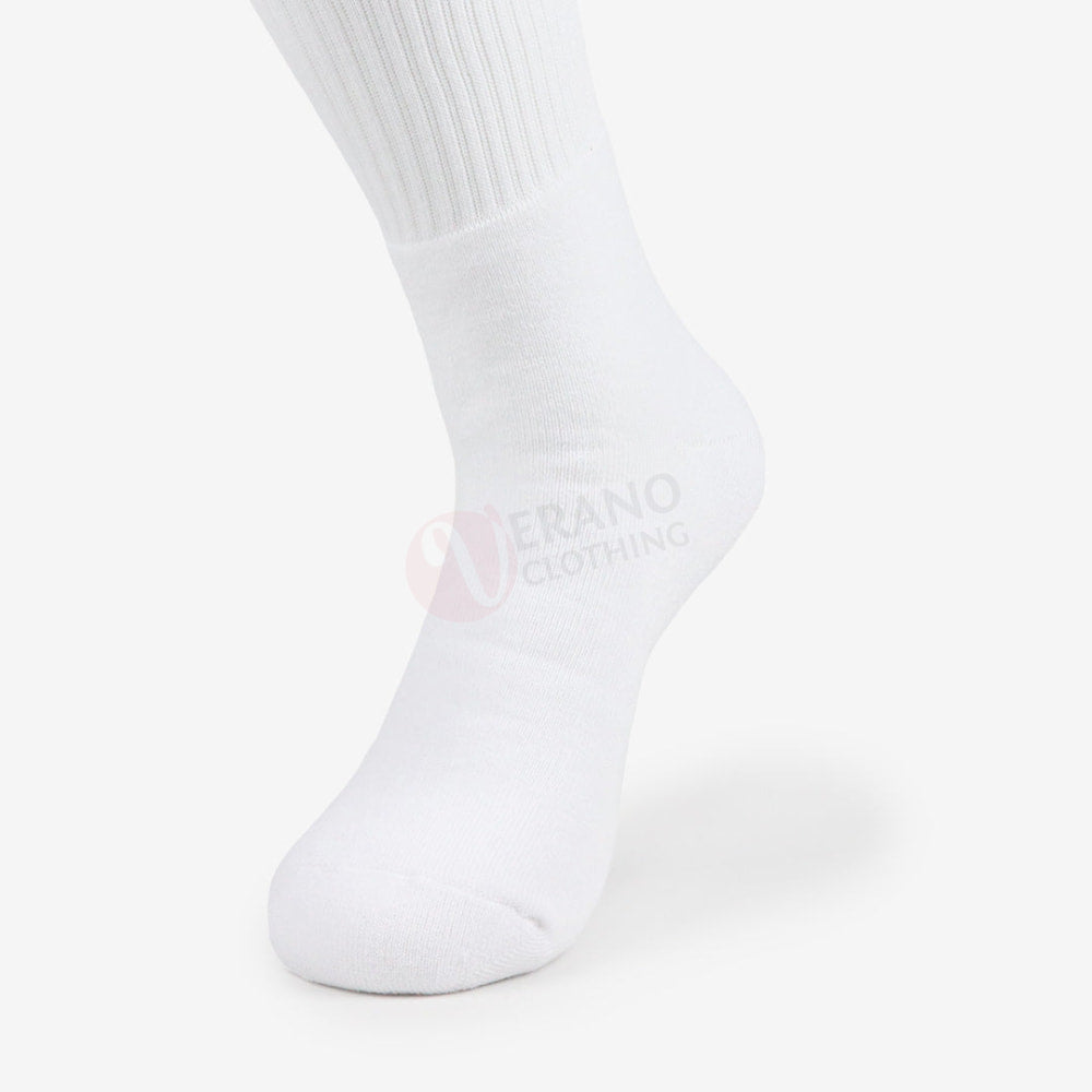 LEADER Chaussettes Sport Style Tennis Blanc / 39 42 Chaussette