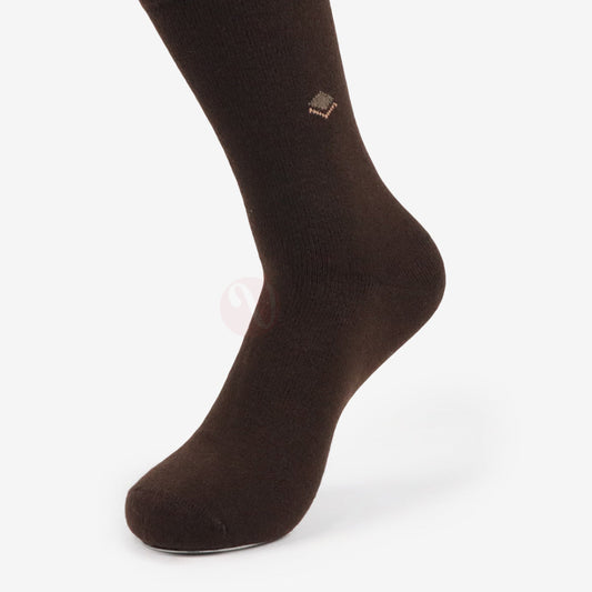 LEADER Chaussettes Chaudes en Laine Naturelle Marron foncé / 40 45 Chaussette