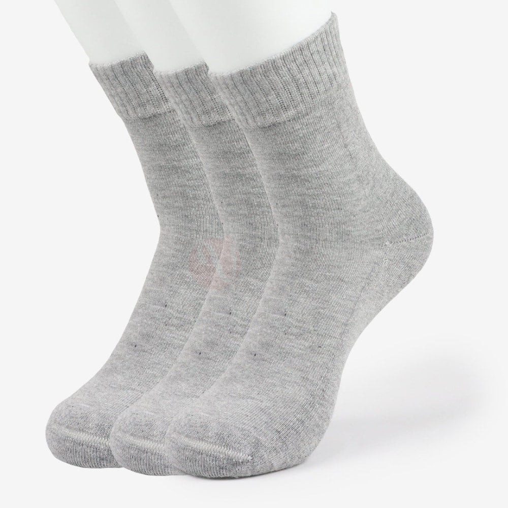 LEADER Lot 3 Chaussettes Micromodal Sport Gris / 40 44 PACK