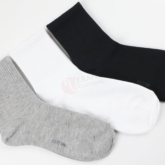 Leader Lot 3 Chaussettes Sport Coton Mi-Long Pack