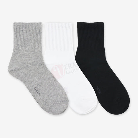 LEADER Lot 3 Chaussettes Sport Coton mi-long