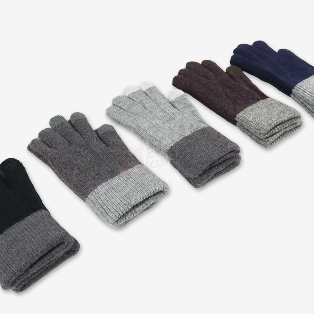 Lot 5 Gants d’Hiver Ligné PACK
