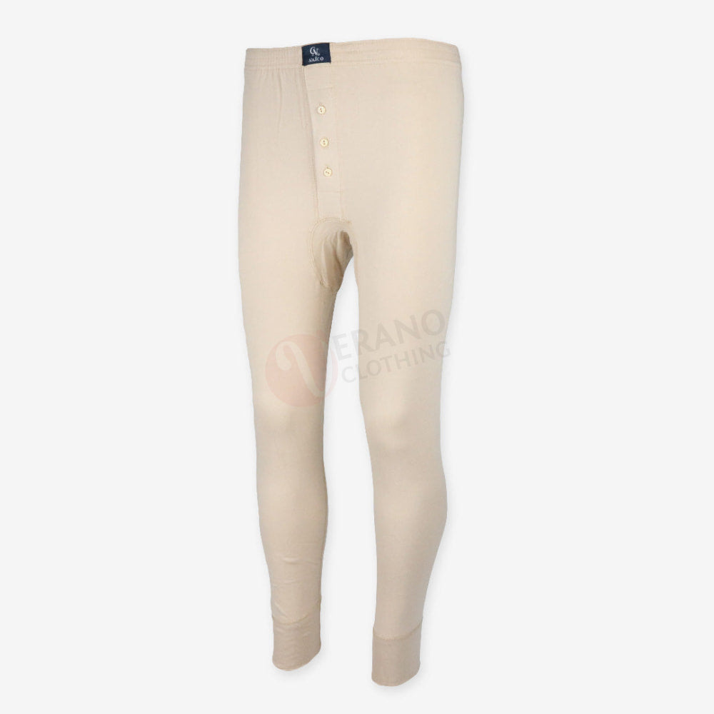 NAÏCO Sous pantalon thermique 100% Coton Beige / Standard Sous pantalon