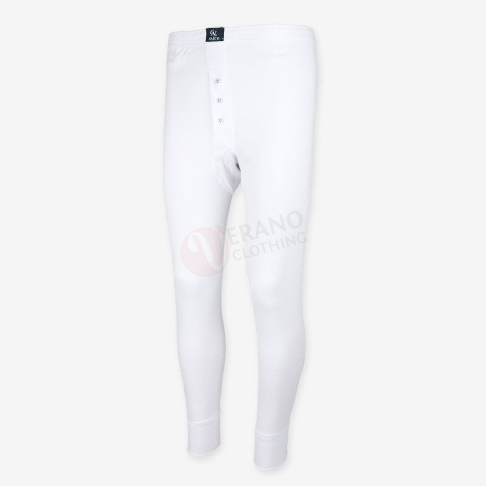 NAÏCO Sous pantalon thermique 100% Coton Blanc / Standard Sous pantalon