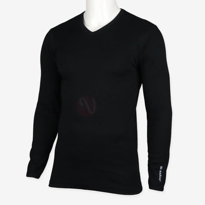 NAÏCO Sous pull thermique 100% Coton Col V / Noir / Standard Sous pull