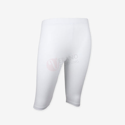 PARTNERS Cycliste Femme Coton Stretch – Short Caleçon Confort Blanc / S Caleçon