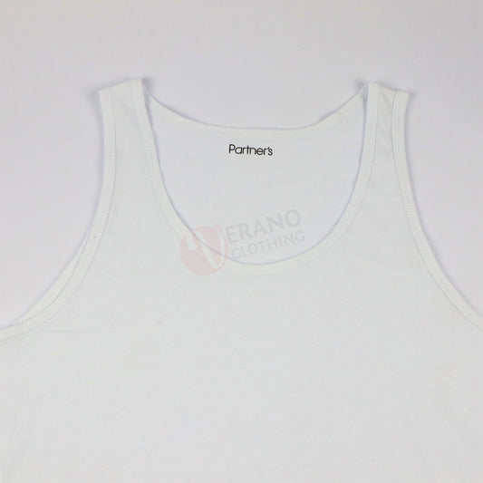 PARTNERS Débardeur Blanc 100% Coton