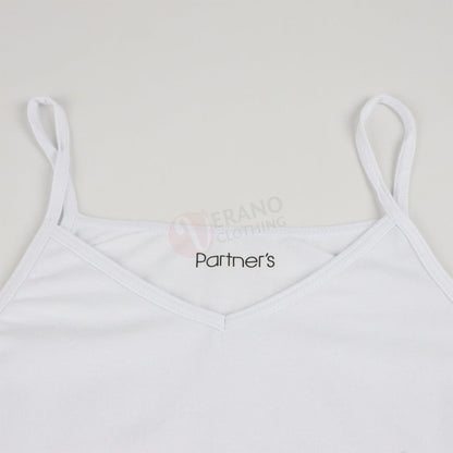 PARTNERS Lot 3 Débardeurs Fines Bretelles Femme Coton