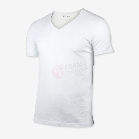 PARTNERS T-shirt Blanc 100% Coton