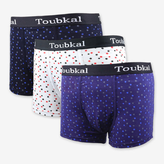 Toubkal Lot 3 Boxers Etoile Coton Pack