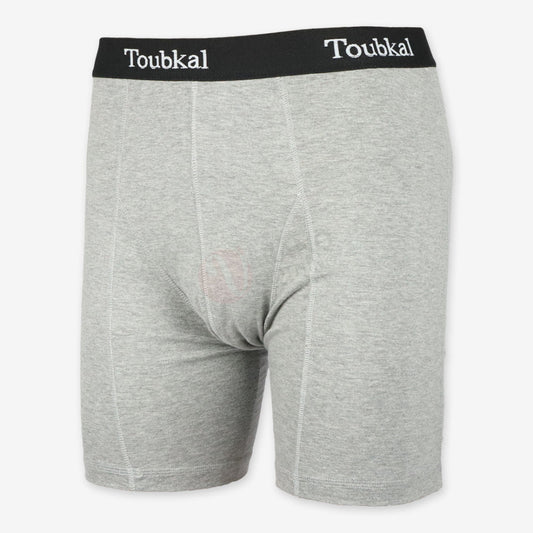 Toubkal Boxer Simple Bande Coton Gris / M