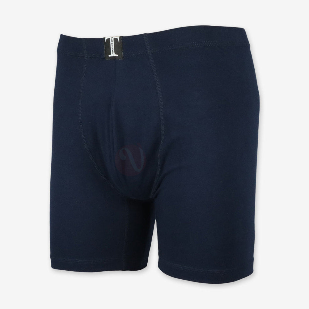 Toubkal Boxer Simple Coton Bleu Foncé / S