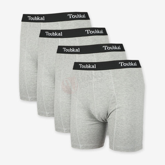 TOUBKAL Lot 4 Boxers Simple Bande Coton
