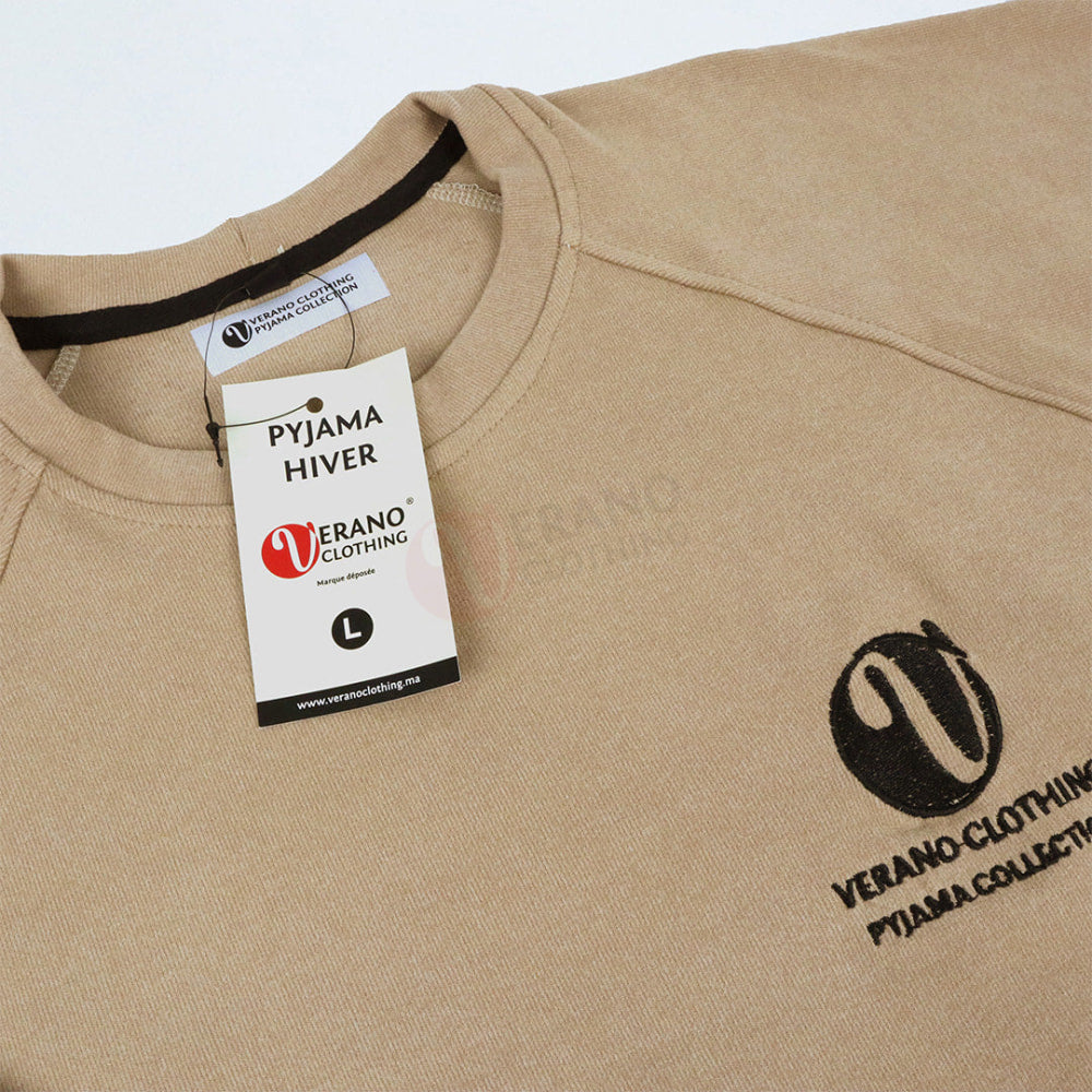VERANO Pyjama Coton Automne-Hiver Pyjama