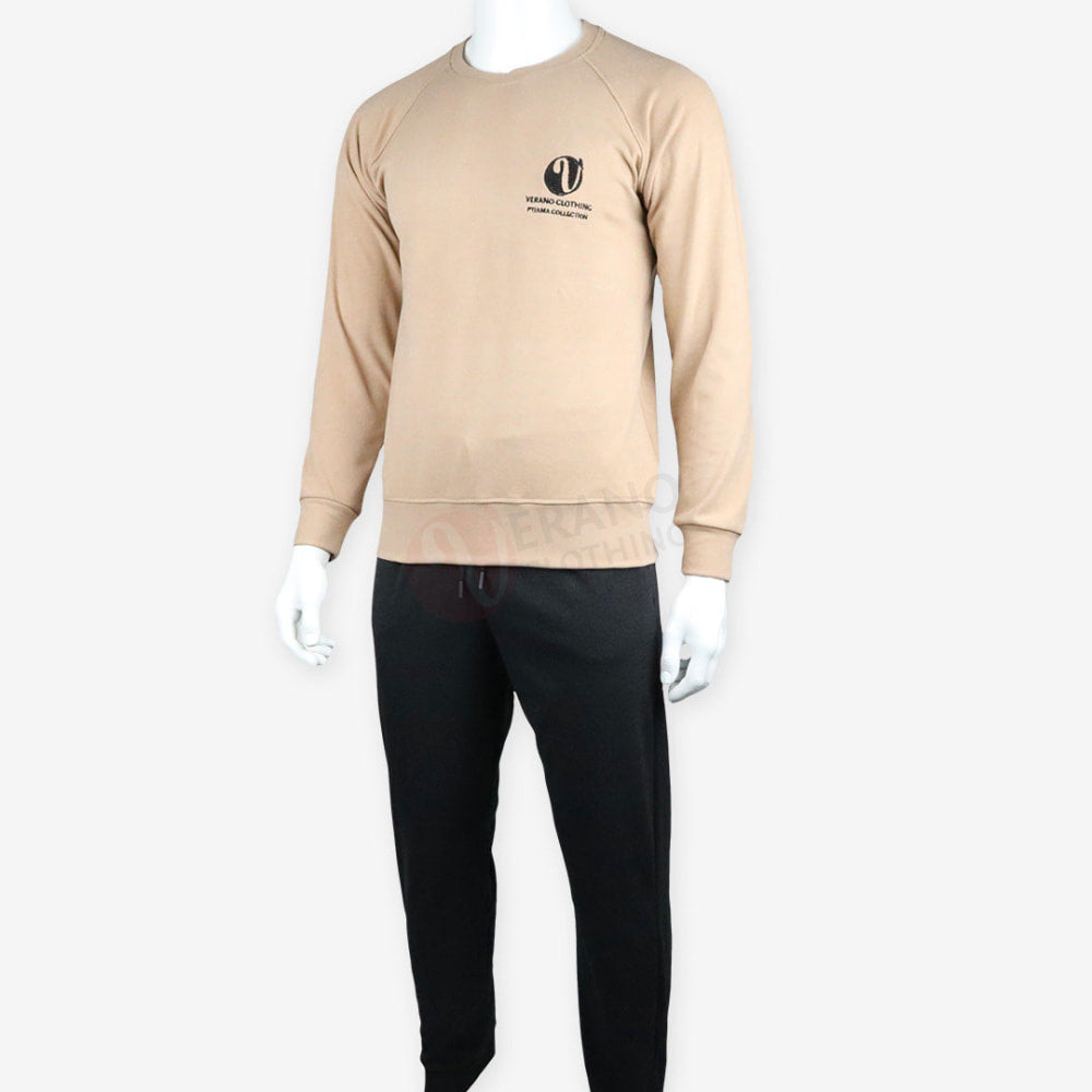 VERANO Pyjama Coton Automne-Hiver Beige / L Pyjama