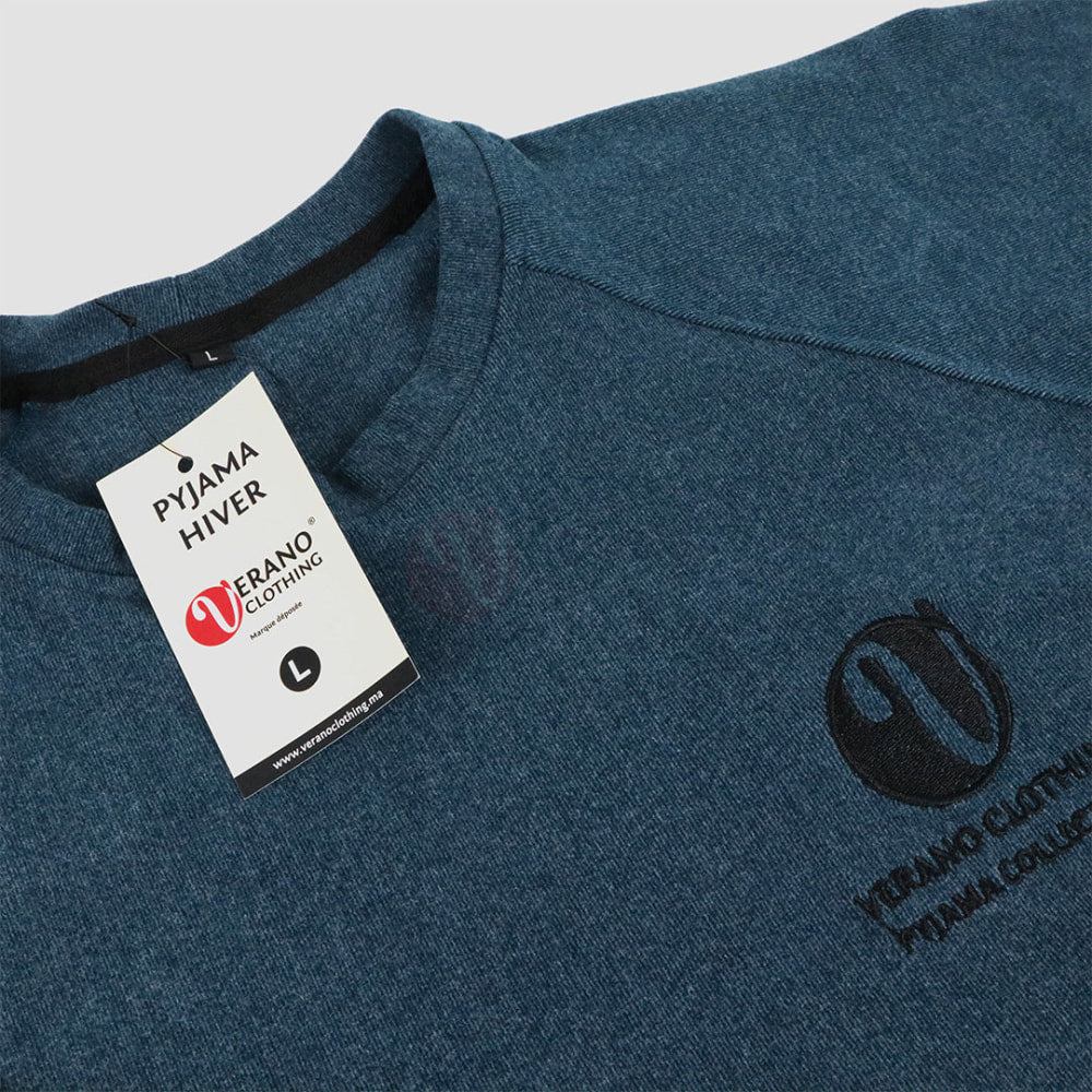 VERANO Pyjama Coton Automne-Hiver Pyjama