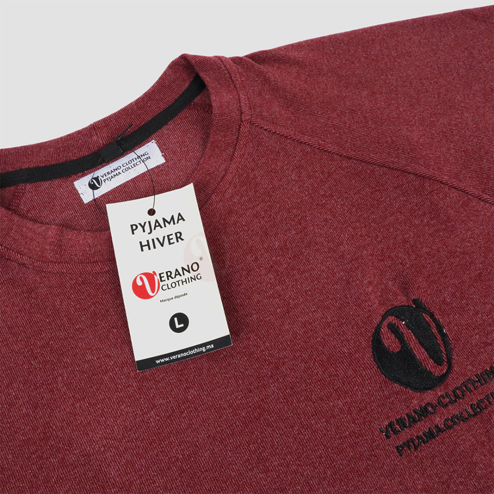 VERANO Pyjama Coton Automne-Hiver Pyjama