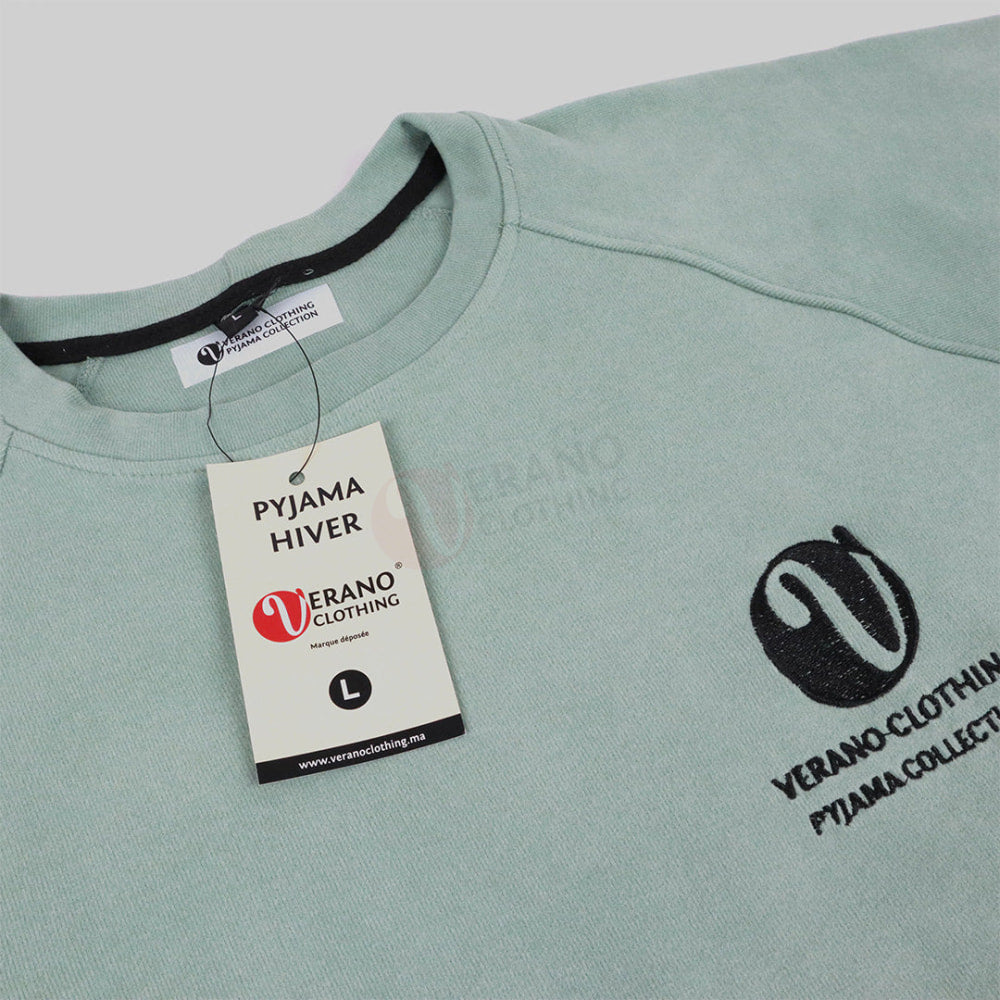 VERANO Pyjama Coton Automne-Hiver Pyjama