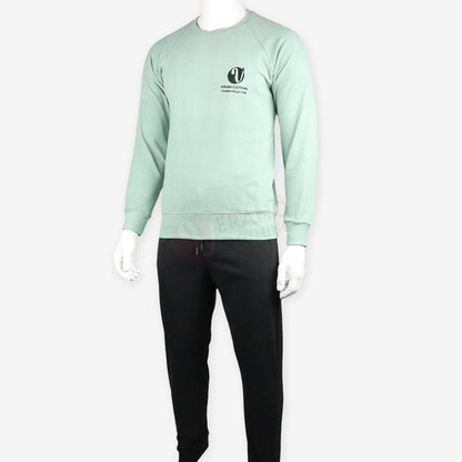 VERANO Pyjama Coton Automne-Hiver Vert Menthe / L Pyjama