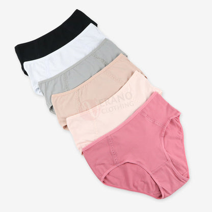 VICTORIA Lot 6 Culottes Coton Style 2 / XL PACK