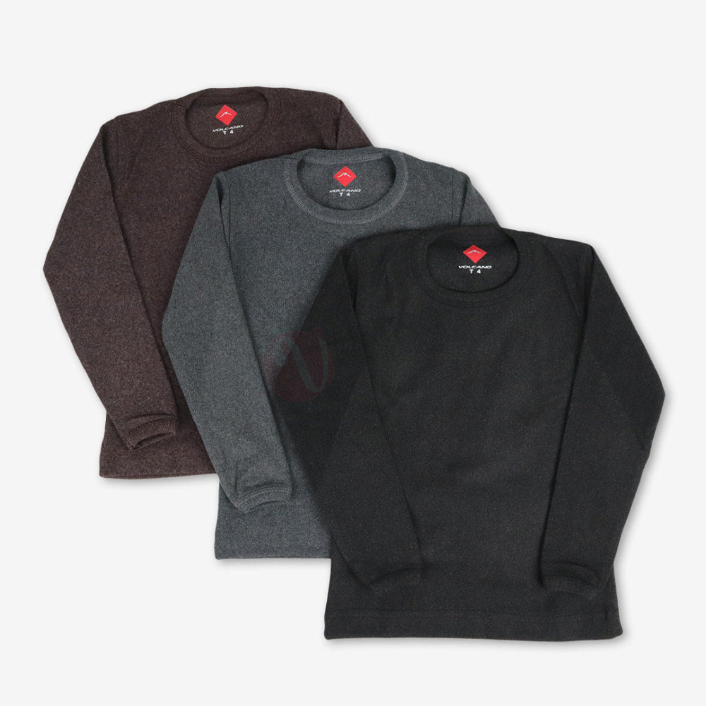 VOLCANO Lot 3 Sous pulls thermique en Coton PACK