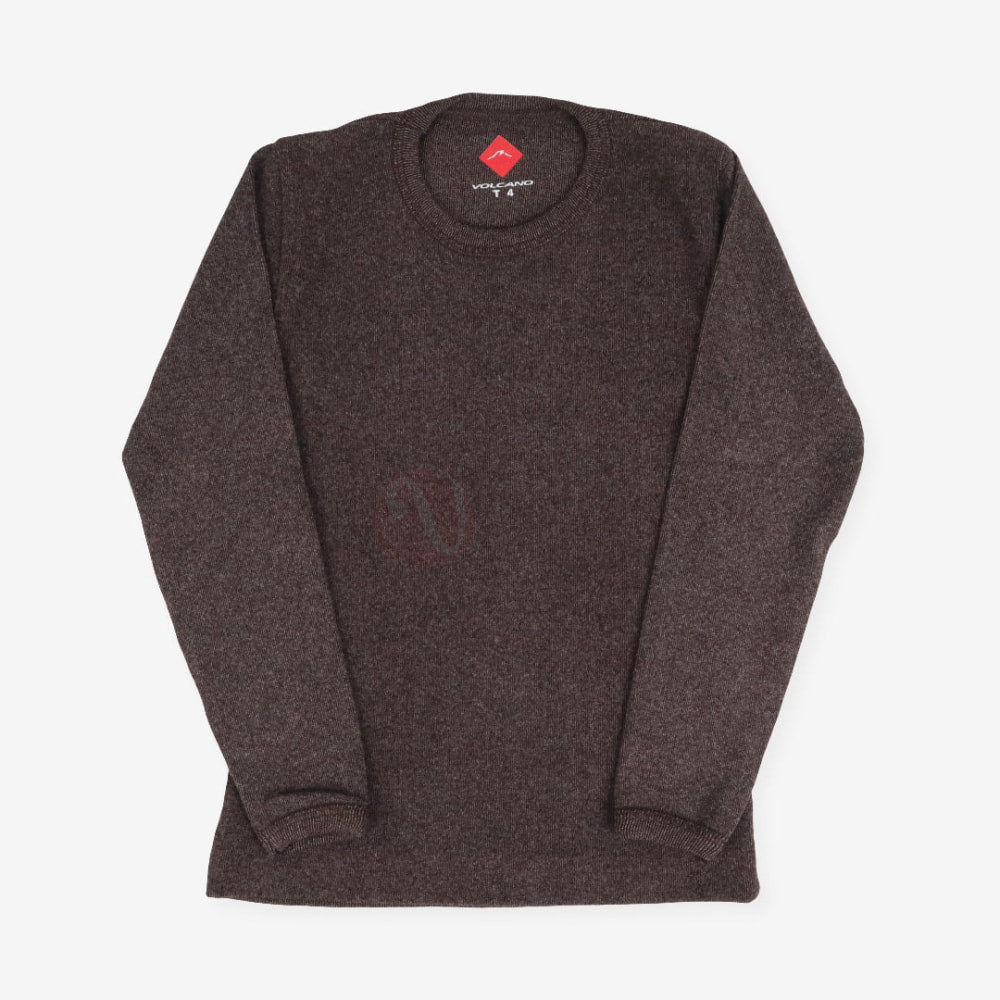 VOLCANO Sous pull thermique en Coton Marron / 4 ans Sous pull