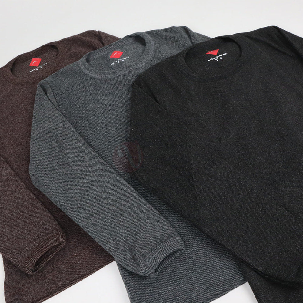 VOLCANO Lot 3 Sous pulls thermique en Coton PACK