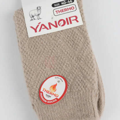 YANOIR Chaussettes Thermique Chaude Confort Beige / 40-46 Chaussette