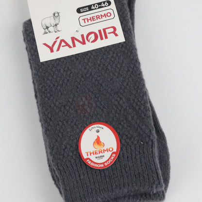 YANOIR Chaussettes Thermique Chaude Confort Gris nardo / 40-46 Chaussette